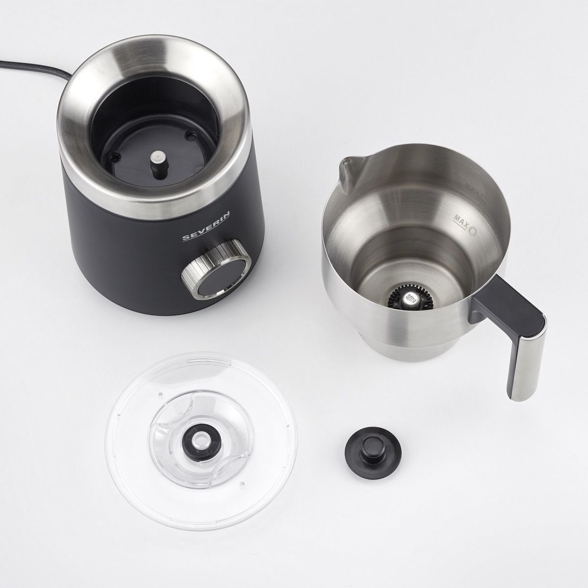 Severin SM3587 melkopschuimer met OLED display
