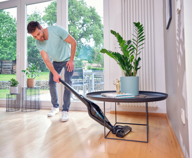 Leifheit 11928 Rotaro Powervac 2in1 steelstofzuiger, 20 volt techniek