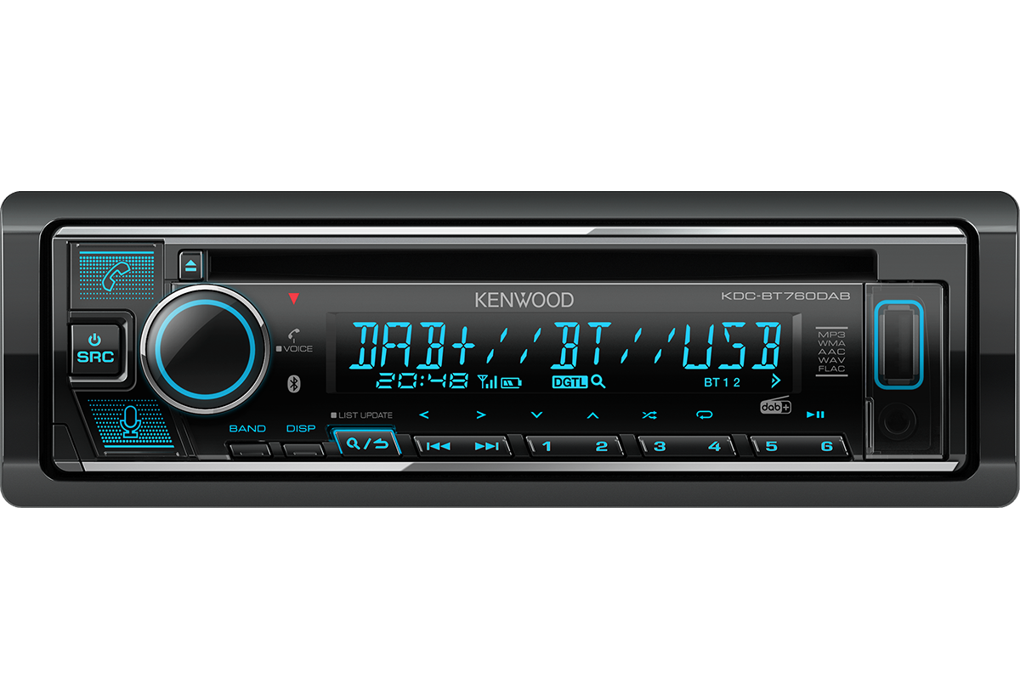 Kenwood KDC-BT760DAB Autoradio met CD-speler en FM met DAB+ tuner