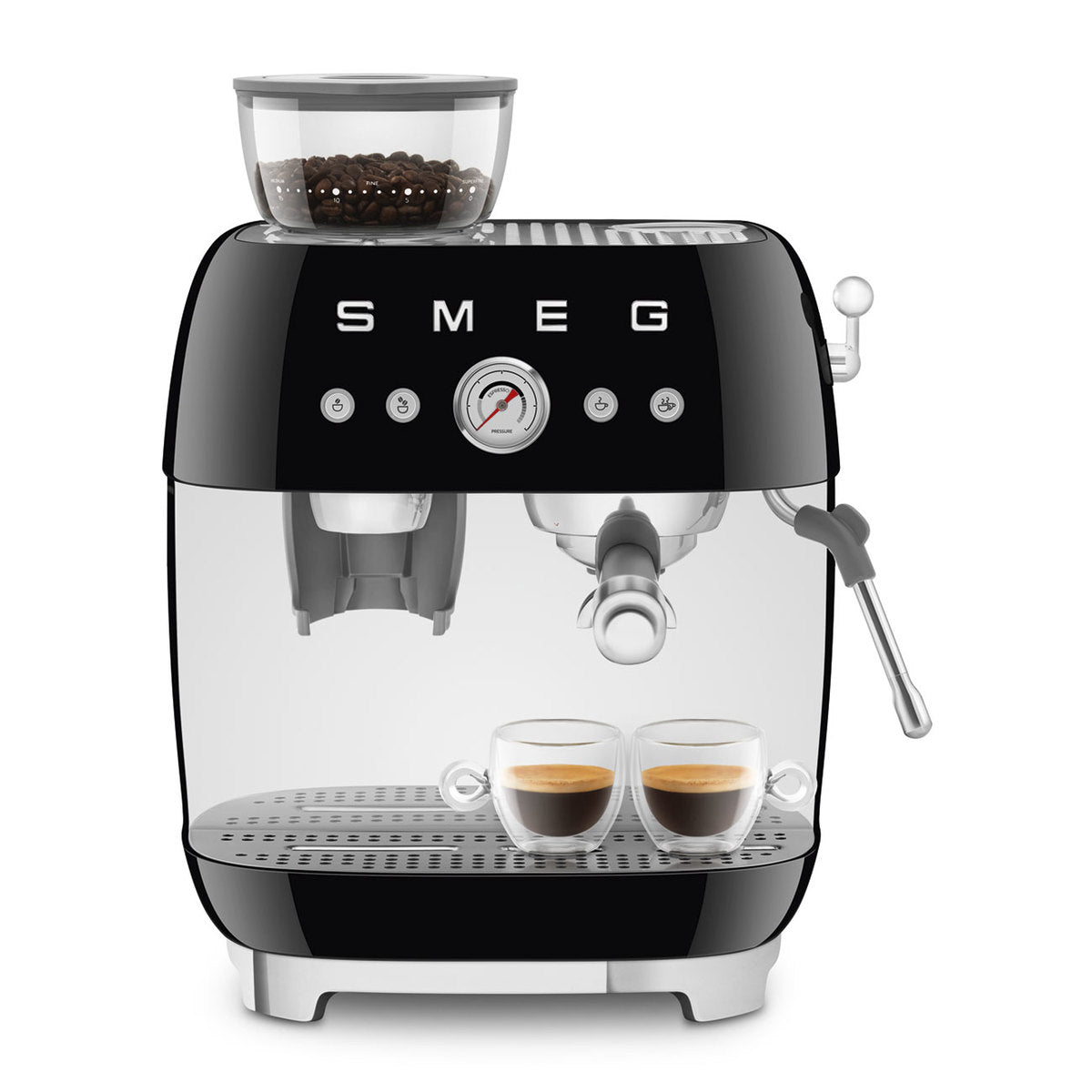 Smeg EGF03BLEU Espresso koffiemachine met bonenmaler jaren 50 model