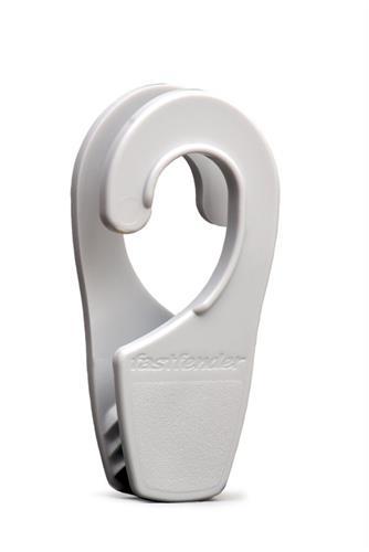 Fastfender 25 mm wit fenderhaak tot ø 25 mm railing en 6 tot 12 mm lijn (2 stuks)
