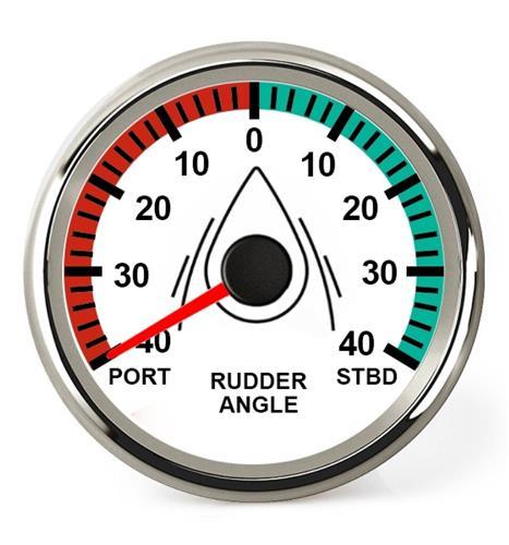 Hollex Roerstandmeter Type 2 ø85 mm inbouw 12/24 Volt 0-190 Ohm wit (zonder transducer)