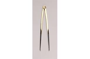 Weems & Plath Kaartpasser 7" recht messing
