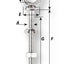 Wichard 6491 Oogbout M6 x 100 54mm schroefdraad WL 560 kg BL 900 kg gew 7,5gr
