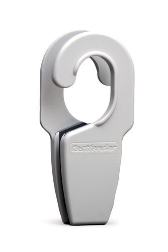 Fastfender 32 mm wit fenderhaak tot ø 32 mm railing en 6 tot 12 mm lijn (2 stuks)
