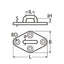 Marinetech 82234080 Dekoog met Ruitvormige Grondplaat 80mm