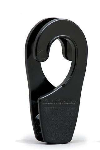 Fastfender 25 mm zwart fenderhaak tot ø 25 mm railing en 6 tot 12 mm lijn (2 stuks)
