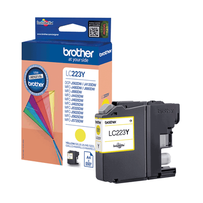 Brother LC-223Y Cartridge geschikt tot max 550 pagina´s