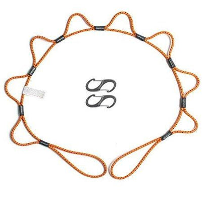 Looprope L-5BRB-B-C BuoyRope 5´ - 7mm - Spin met lussen en karabijnhaken