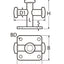 Marinetech Kruisbolder 60 mm voetplaat 60x60mm