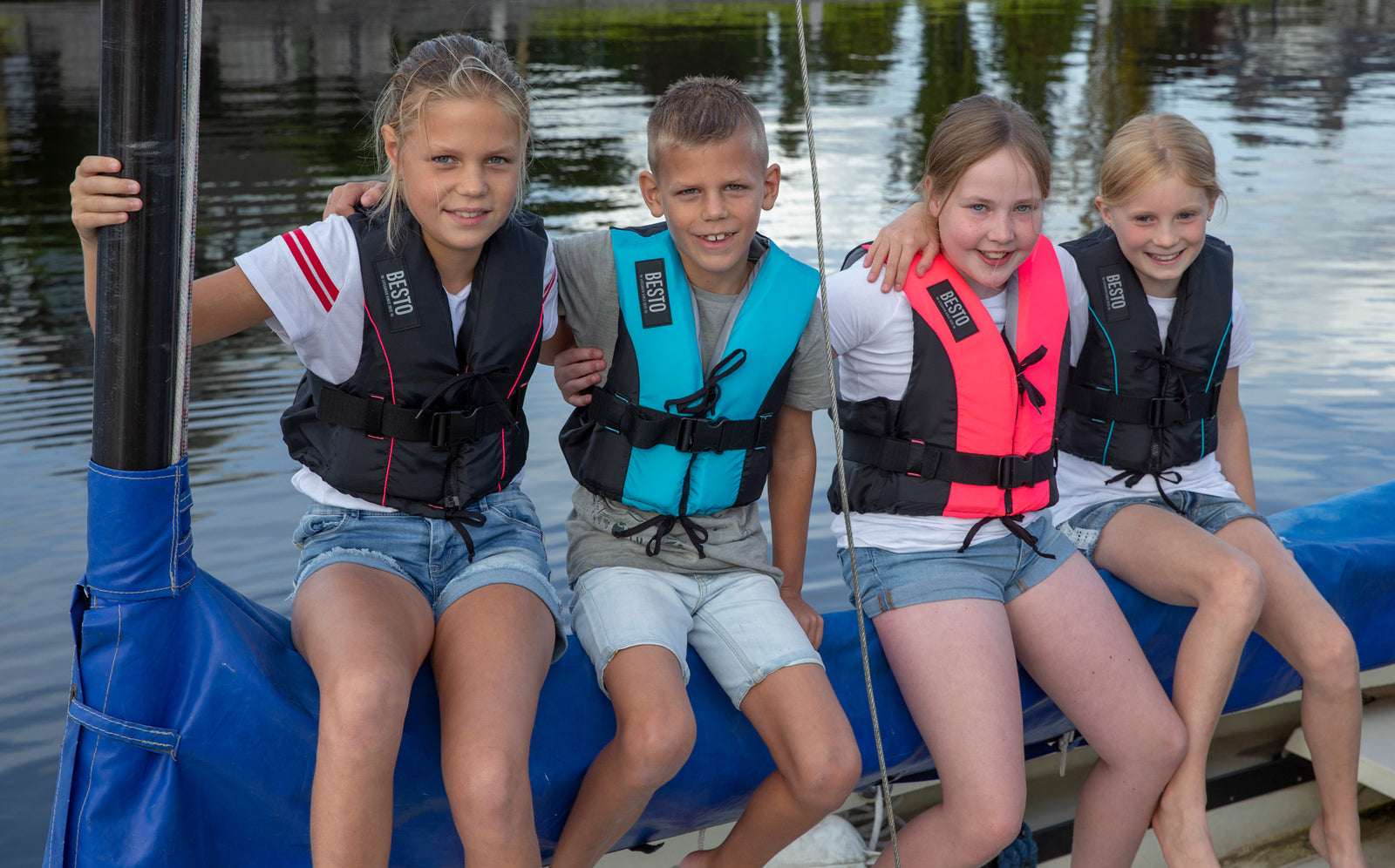 Besto Dinghy Zipper 50N kinder zwemvest XS (30-40 kg)
