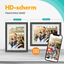 Pora & Co Digitale fotolijst 10 inch met WiFi en Frameo App wit met bruin