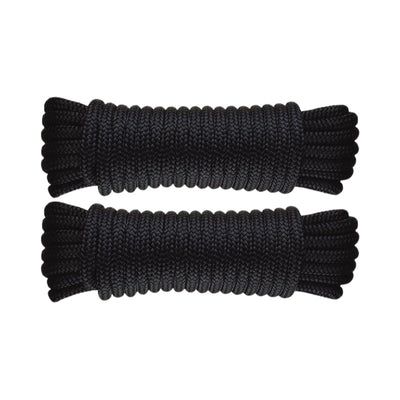 U-Rope Landvast Royaal 10 mm x 6 m met 20 cm oogsplits zwart (2 stuks)