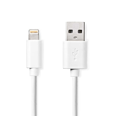 Nedis Lightning kabel van Apple Lightning 8-Pins naar USB-A Male