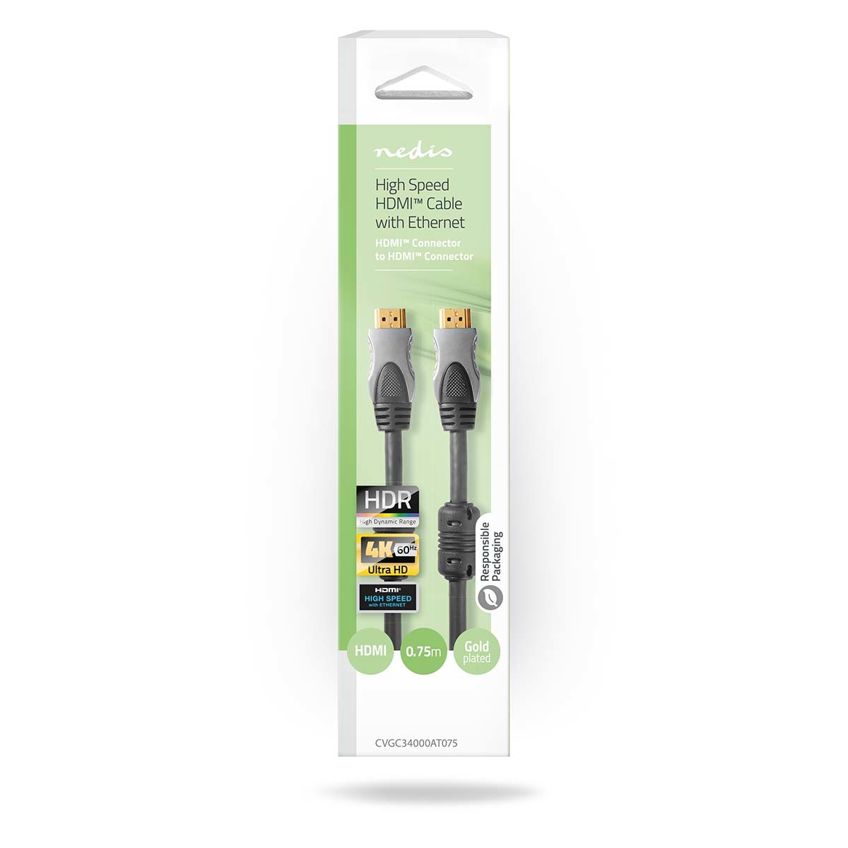 Nedis HDMI kabel met ethernet