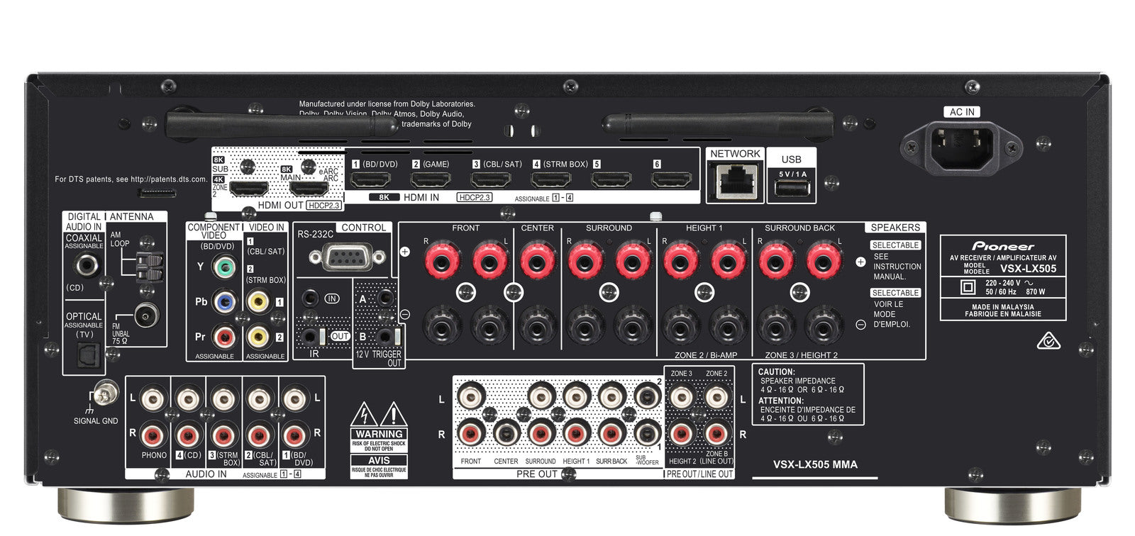Pioneer VSX-LX505S Surround Receiver