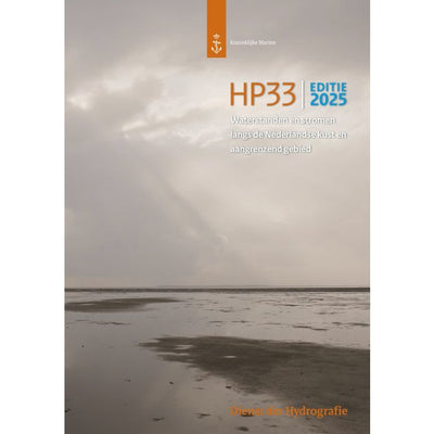 Hydrografische Kaart HP33 waterstanden en stromen 2025