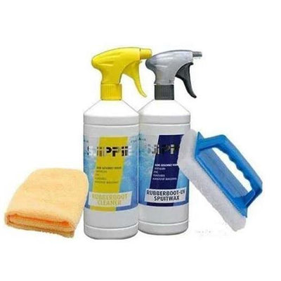 Sjippie Rubberboot Pakket 1 liter Rubberboot reiniger & UV-Spuitwax