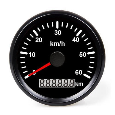 Hollex GPS Snelheidsmeter analoog 0-60km/h 12/24 Volt zwart