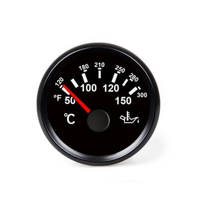 Hollex Olietemperatuurmeter 12/24 Volt 50-150°C zwart