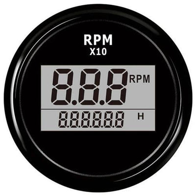 Hollex Toeren/Urenteller digitaal 12/24 Volt zwart