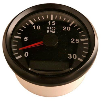 Hollex Toeren/Urenteller 0-3000 rpm 12/24 Volt zwart